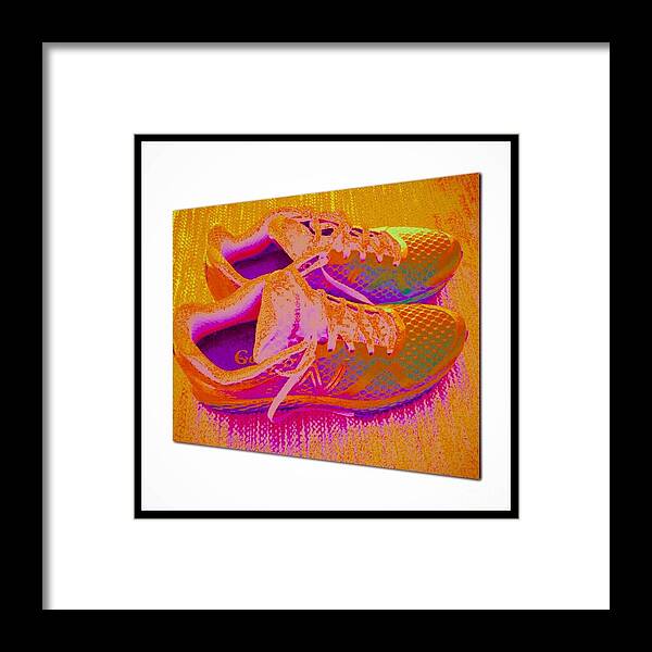 My Walking Shoes Framed Print featuring the photograph My Walking Shoes by Susan Garren