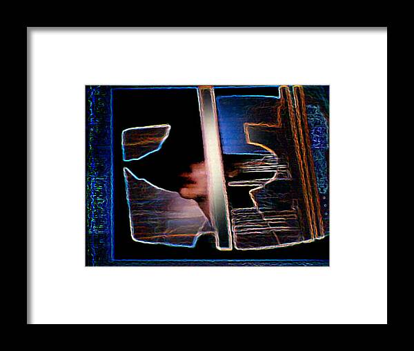 Lady Framed Print featuring the painting Mysterious Lady by Hartmut Jager