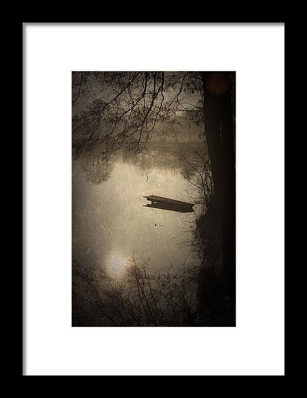 Abstract Framed Print featuring the photograph Mysterious Morning by Maria Heyens