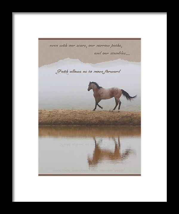 Inspirational Framed Print featuring the photograph Mystical Beauty Inspirational by Amanda Smith