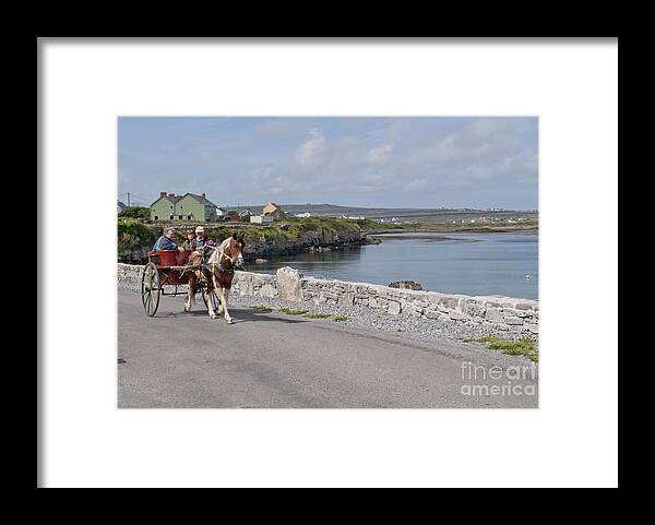 Ireland Digital Photography Framed Print featuring the digital art Na Hiostain Inis Mor by Danielle Summa