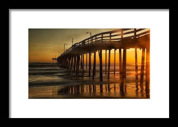 Pier Framed Print featuring the photograph Nags Head Fishing Pier by David Kay
