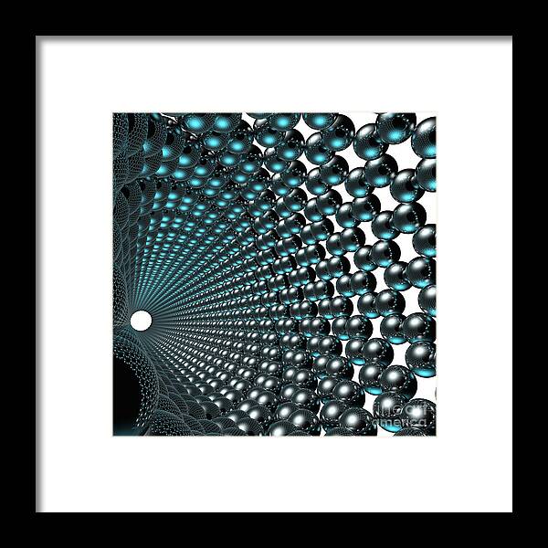 Allotrope Framed Print featuring the digital art Nanotube #12 by Russell Kightley