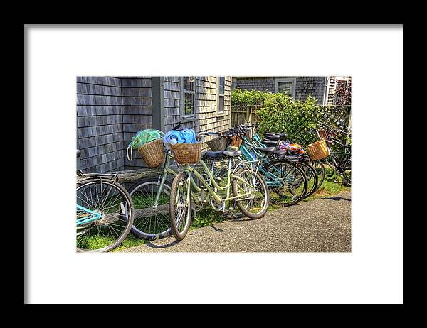 Bike Framed Print featuring the photograph Nantucket Bikes by Donna Doherty