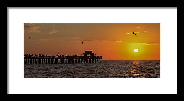 Bayshore Framed Print featuring the photograph Naples Sunset by Raul Rodriguez