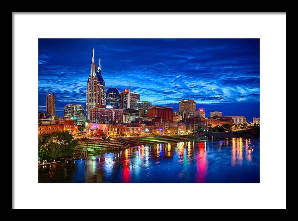 Nashville Framed Print featuring the photograph Nashville Skyline by Dan Holland