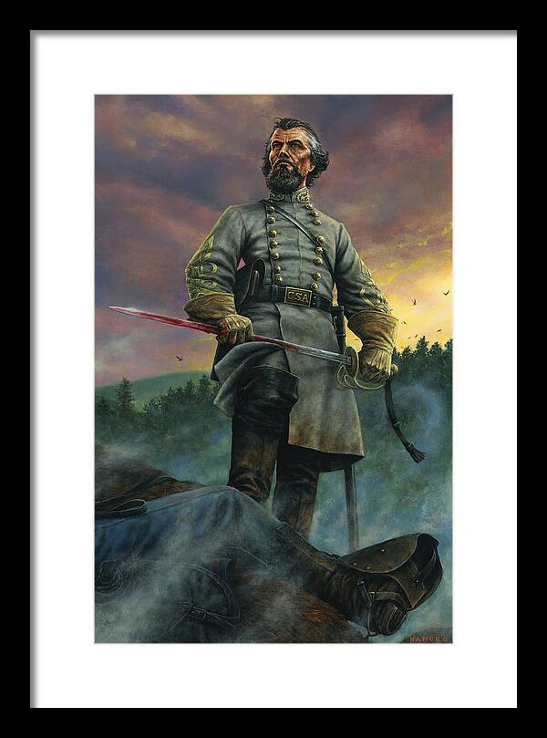 Civil War Framed Print featuring the painting Nathan Bedford Forrest by Dan Nance