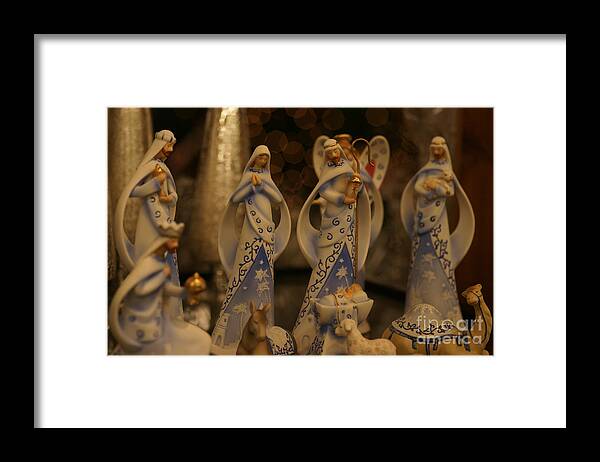Nativity Framed Print featuring the photograph Nativity by Linda Shafer
