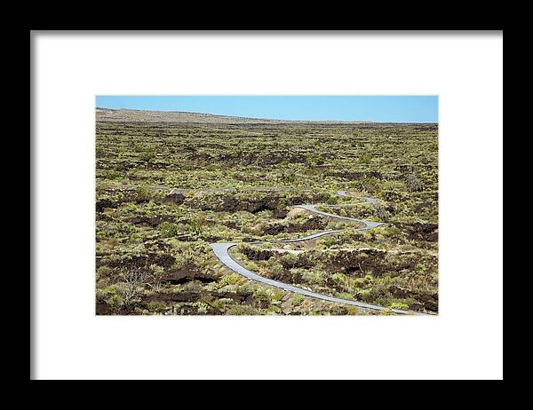 Malpais Nature Trail Framed Print featuring the photograph Nature Trail And Lava Flow by Jim West