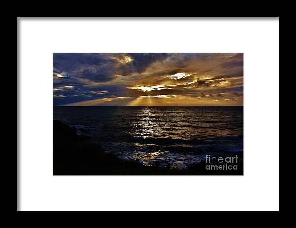Sunset Framed Print featuring the photograph Nature's Drama by Craig Wood