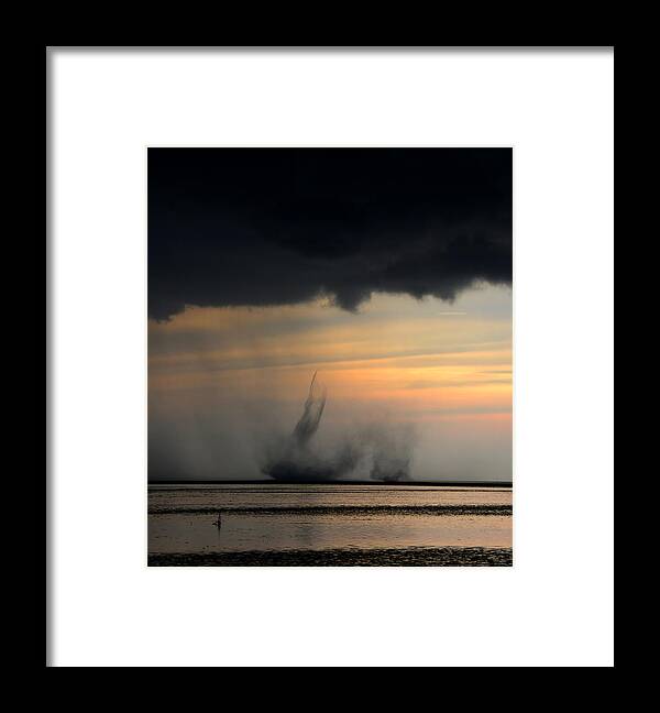 Natures Fury Framed Print featuring the photograph Natures Fury by David Lee Thompson