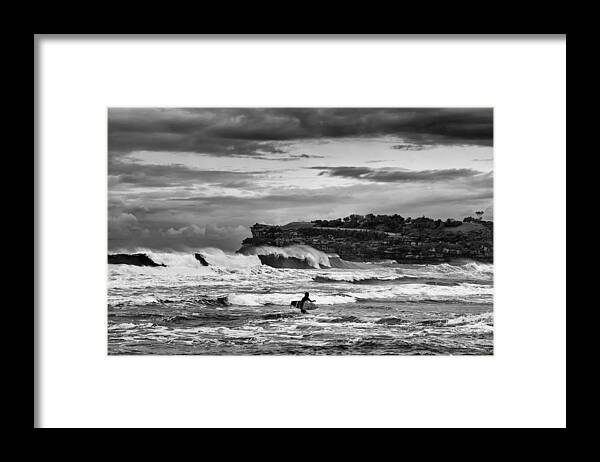 Bondi Framed Print featuring the photograph Nature's Fury Surfers' Paradise by Photography By Sai