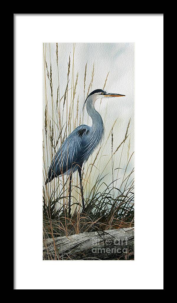 Nature Framed Print featuring the painting Natures Gentle Stillness by James Williamson