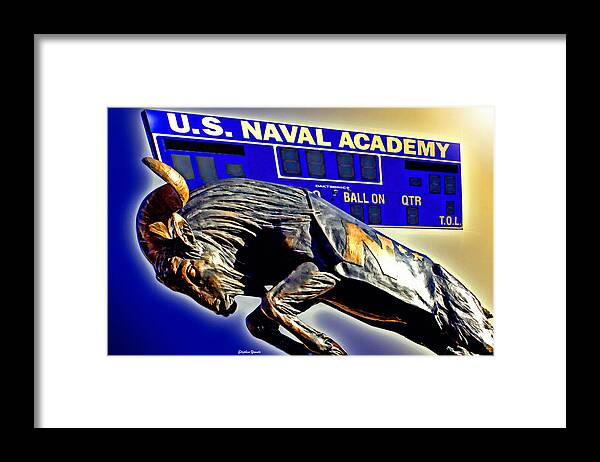 Navy Framed Print featuring the digital art Navy by Stephen Younts
