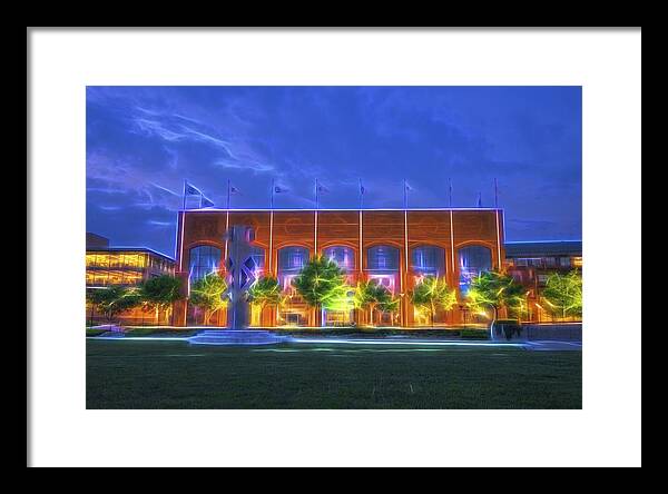 Ncaa Framed Print featuring the photograph NCAA Hall of Champions Glow by David Haskett II