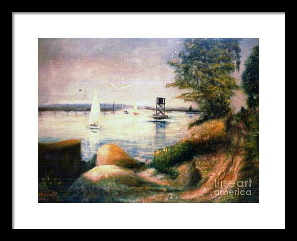Edwards Framed Print featuring the painting Near Greenwich by Michael Anthony Edwards