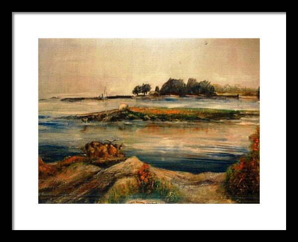 Edwards Framed Print featuring the painting Near Stamford by Michael Anthony Edwards