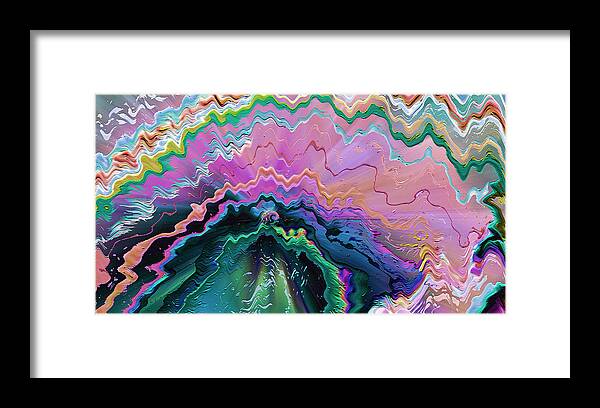 Nebula Framed Print featuring the mixed media Nebula by Carl Hunter