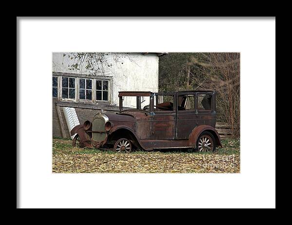 Cars Framed Print featuring the photograph Need to be restore by Yumi Johnson