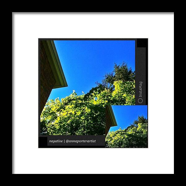 Negative Space Framed Print featuring the photograph Negative Space #gfd02_negative photo challenge entry by Anna Porter