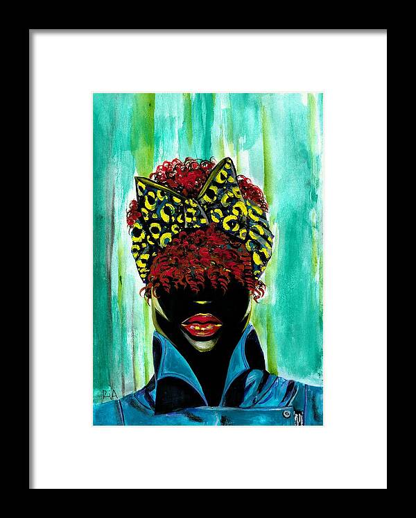 Black Framed Print featuring the photograph Neon by Artist RiA