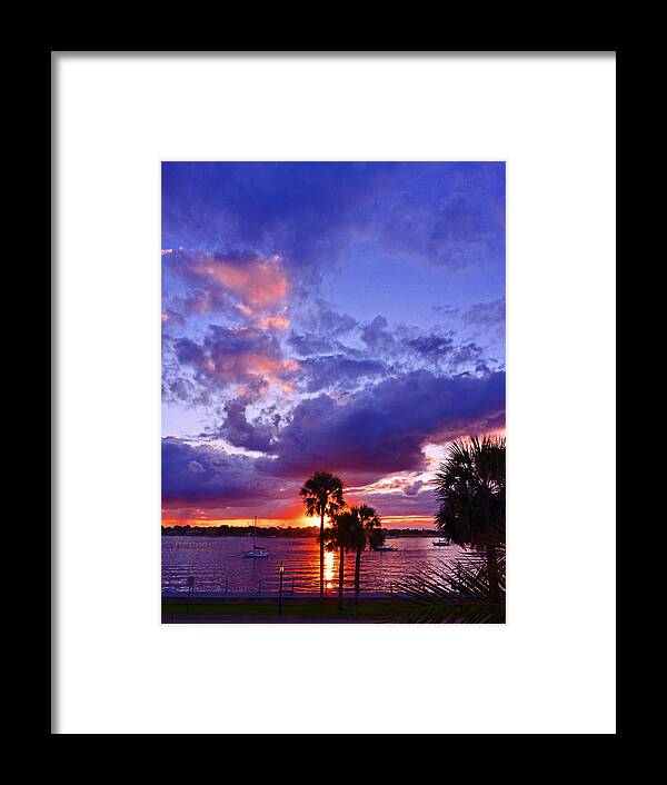 Sun Framed Print featuring the photograph Neon Sky by Jody Lane
