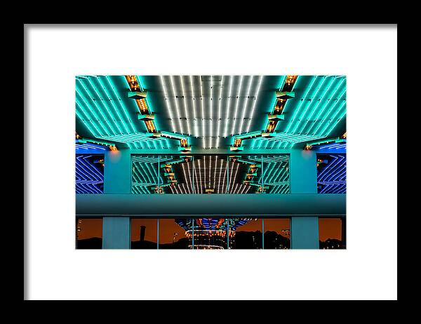 Nevada Framed Print featuring the photograph Neon Sunset by Glenn DiPaola