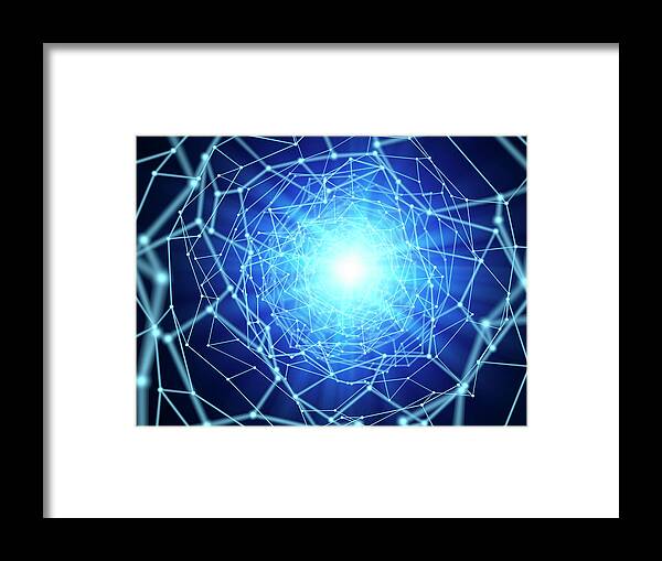 Artwork Framed Print featuring the photograph Network by Andrzej Wojcicki/science Photo Library