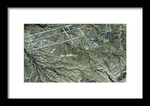 Nevatim Air Base Framed Print featuring the photograph Nevatim Air Base by Geoeye/science Photo Library