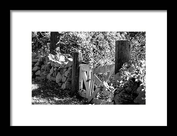 New England Framed Print featuring the photograph New England Stone Wall by Mark Valentine