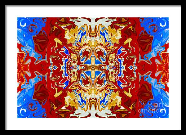 2x3 (4x6) Framed Print featuring the painting New Life Forming Abstract Patterns by Omaste Witkowski