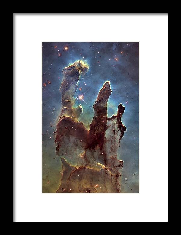 3scape Framed Print featuring the photograph New Pillars of Creation HD Tall by Adam Romanowicz