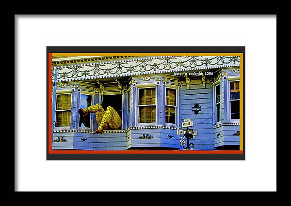 Haight Ashbury Framed Print featuring the digital art New Shoes by Joseph Coulombe