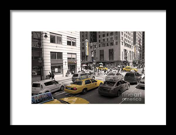 New York Framed Print featuring the photograph New York by Adriana Zoon