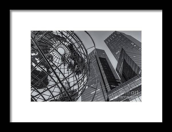 Clarence Holmes Framed Print featuring the photograph New York City Columbus Circle Landmarks II by Clarence Holmes