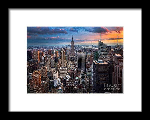 America Framed Print featuring the photograph New York New York by Inge Johnsson