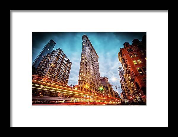 Land Vehicle Framed Print featuring the photograph New York State Of Mind by Marc Perrella