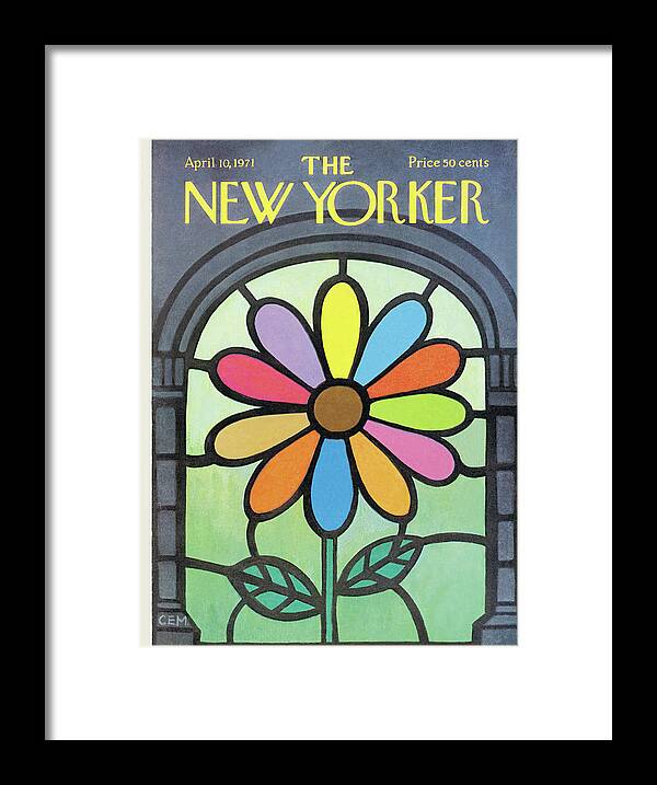 Charles E. Martin Cma Framed Print featuring the painting New Yorker April 10th, 1971 by Charles E Martin