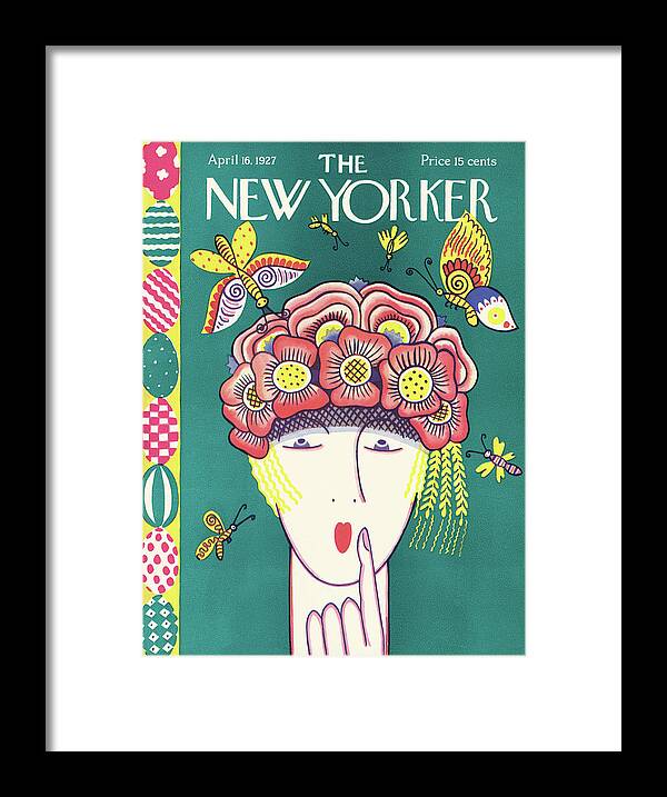 Easter Framed Print featuring the painting New Yorker April 16th, 1927 by Ilonka Karasz