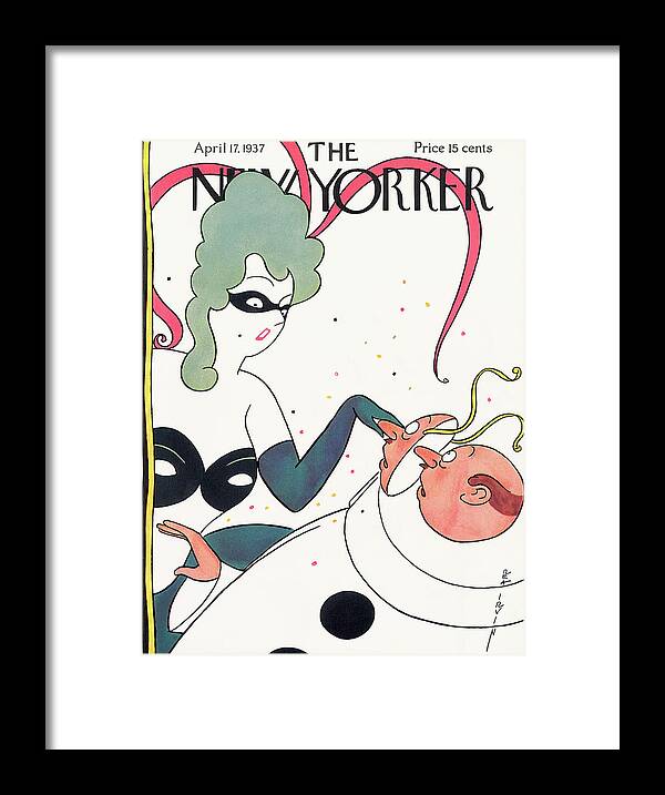 Costume Framed Print featuring the painting New Yorker April 17, 1937 by Rea Irvin