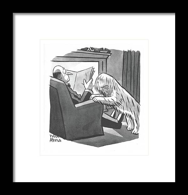 113271 Par Peter Arno Framed Print featuring the drawing New Yorker April 8th, 1944 by Peter Arno