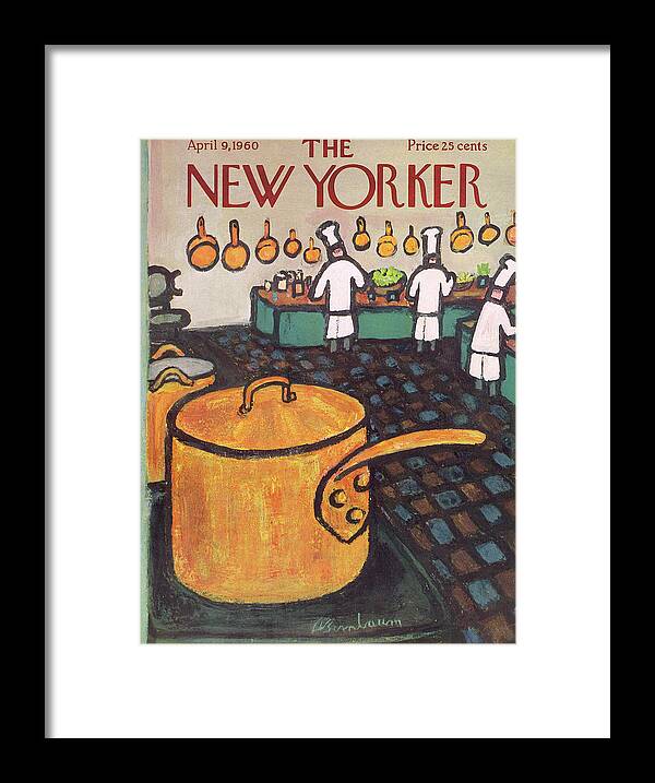 Abe Birnbaum Abi Framed Print featuring the painting New Yorker April 9th, 1960 by Abe Birnbaum