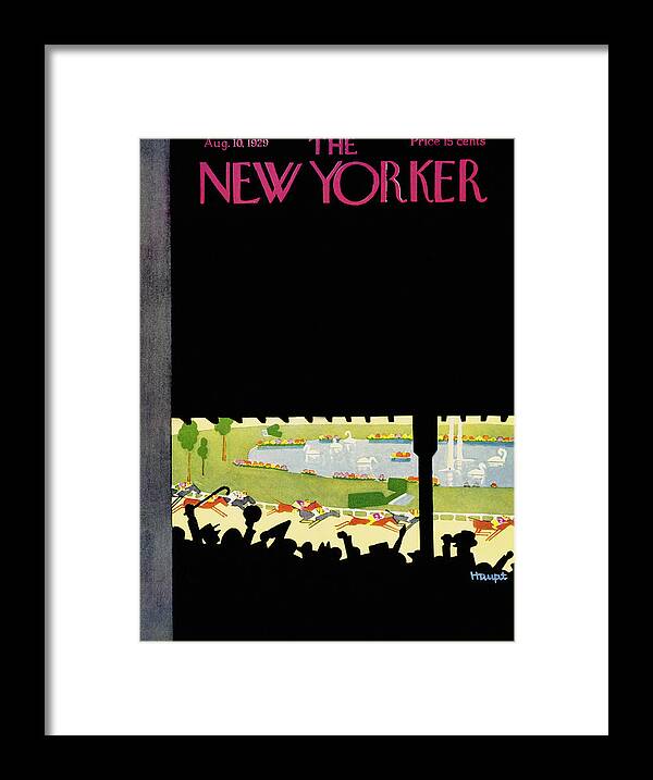 Sport Framed Print featuring the painting New Yorker August 10 1929 by Theodore G Haupt
