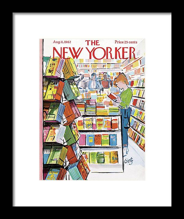 Store Framed Print featuring the painting New Yorker August 11th, 1962 by Arthur Getz