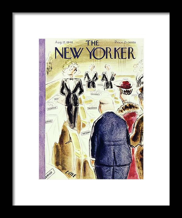 Restaurant Framed Print featuring the painting New Yorker August 17 1940 by Leonard Dove