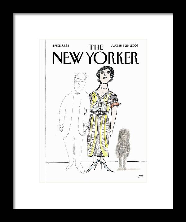 67935 Framed Print featuring the painting Family by Saul Steinberg