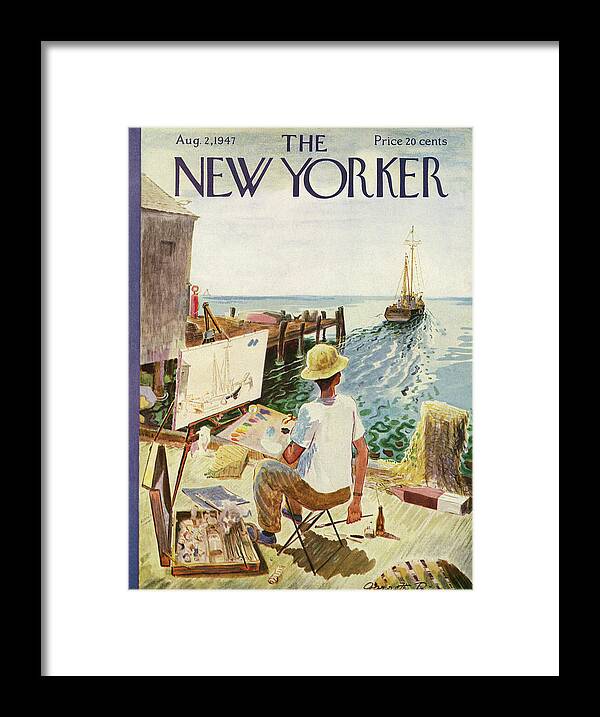 Art Framed Print featuring the painting New Yorker August 2, 1947 by Garrett Price
