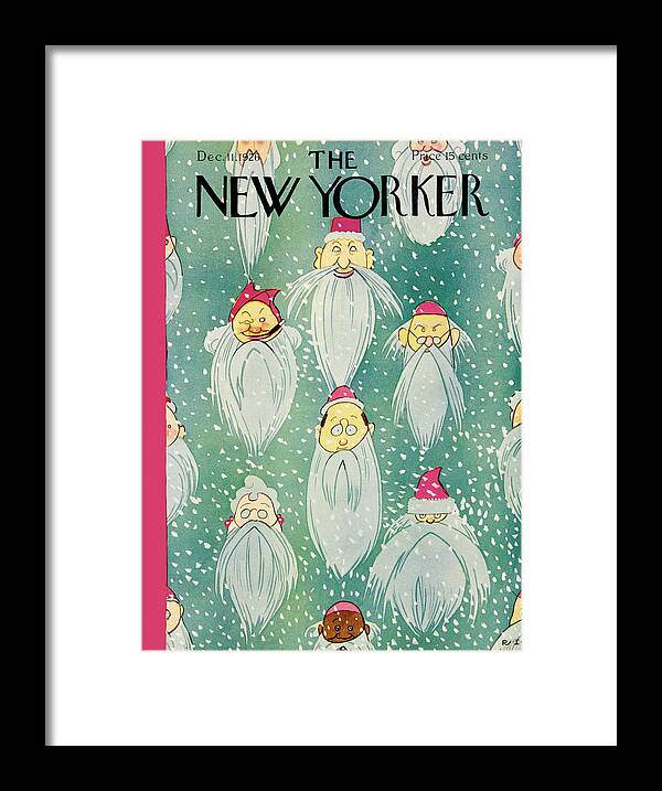Illustration Framed Print featuring the painting New Yorker December 11 1926 by Rea Irvin