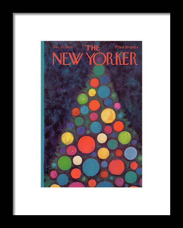 Charles E. Martin Cma Framed Print featuring the painting New Yorker December 20th, 1969 by Charles E Martin