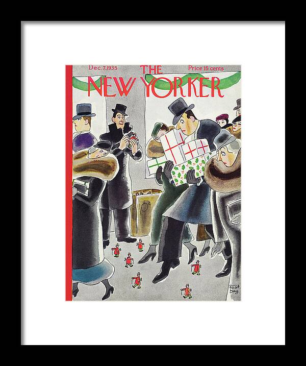 Holiday Framed Print featuring the painting New Yorker December 7 1935 by Robert Day